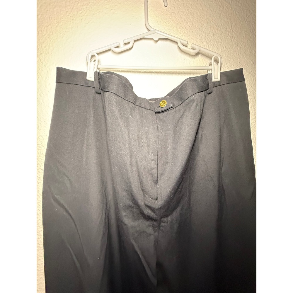 Anne Klein New York‎ Black Dress Pants High Rise Tapered Leg Plus Size 18W